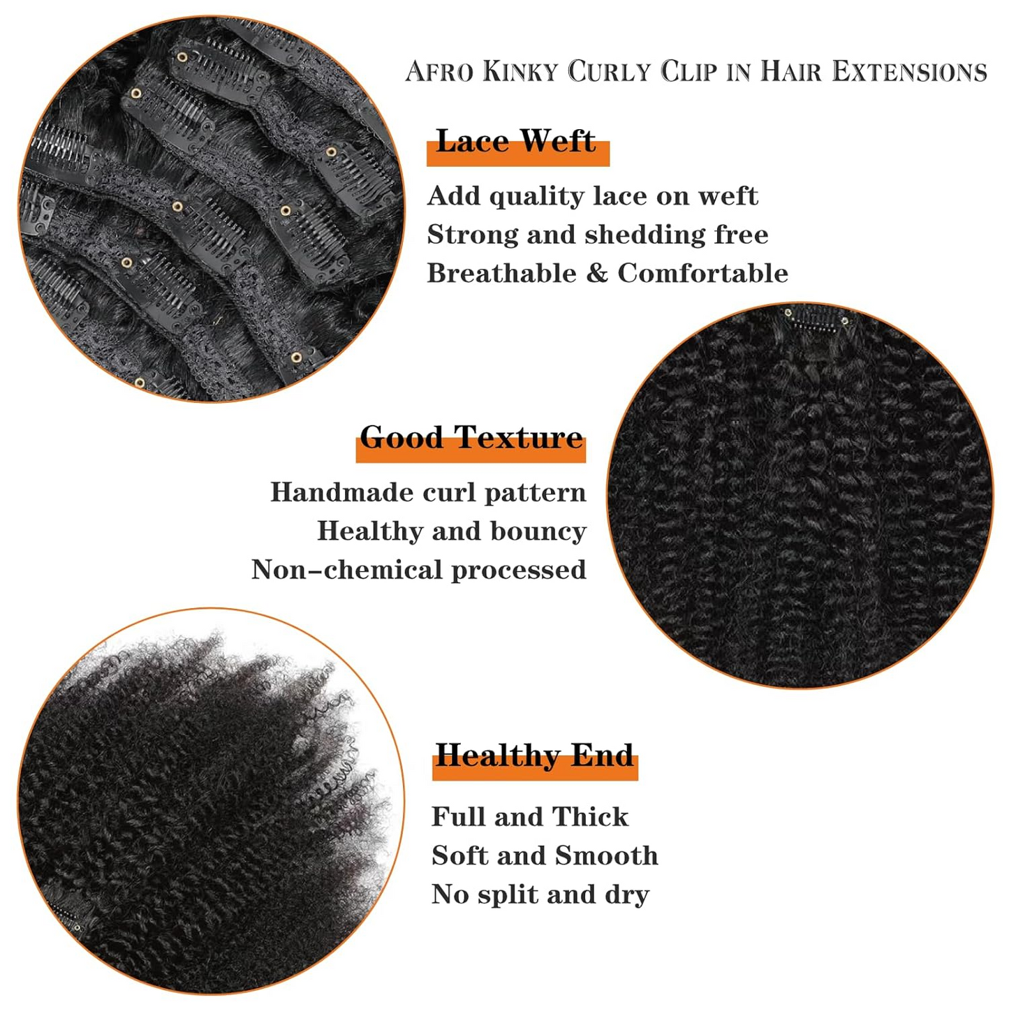 Remy Lace clip-in hair extensions
