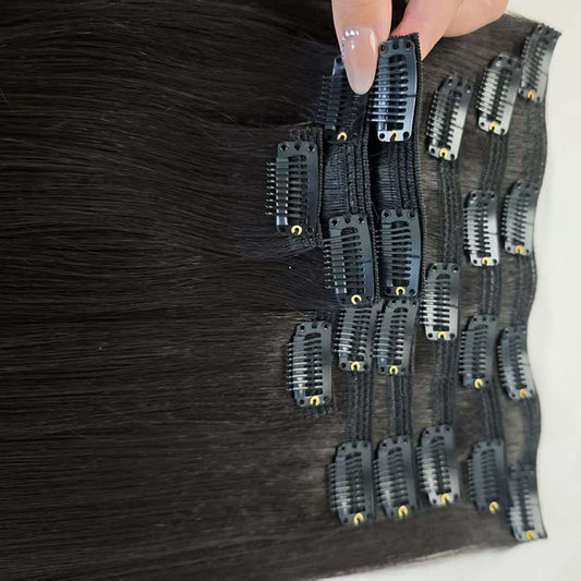 Seamless Clip-in Hair Extensions – Real Human Hair