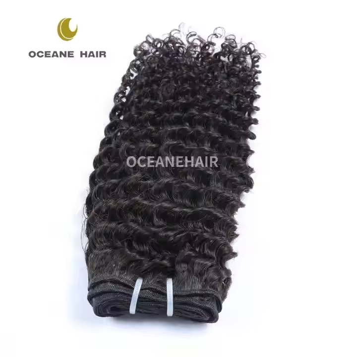 Brazilian Deep Curly Bundles Natural Black Super High Quality