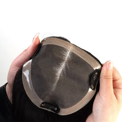 5*5 Mono Base Hair Topper for Women Natural Color