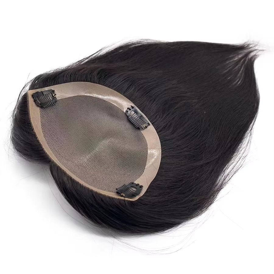 5*5 Mono Base Hair Topper for Women Natural Color