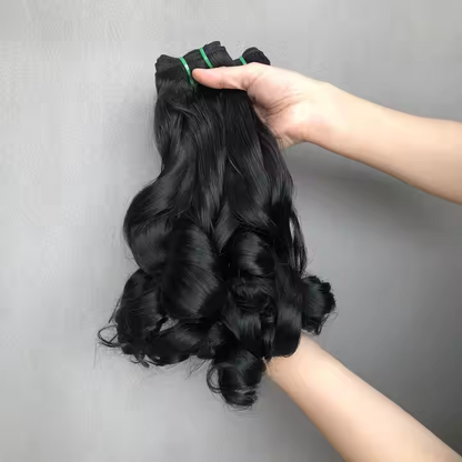 Bouncy Curly Hair Bundle High Quality Weft Hair for Black Women