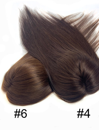 5*5 Mono Base Hair Topper Brown Color 100% Human Hair