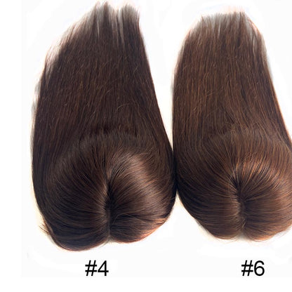 5*5 Mono Base Hair Topper Brown Color 100% Human Hair