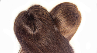 5*5 Mono Base Hair Topper Brown Color 100% Human Hair