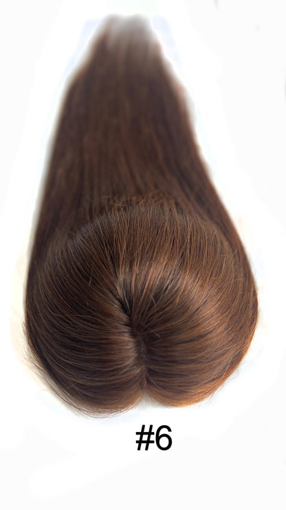 5*5 Mono Base Hair Topper Brown Color 100% Human Hair