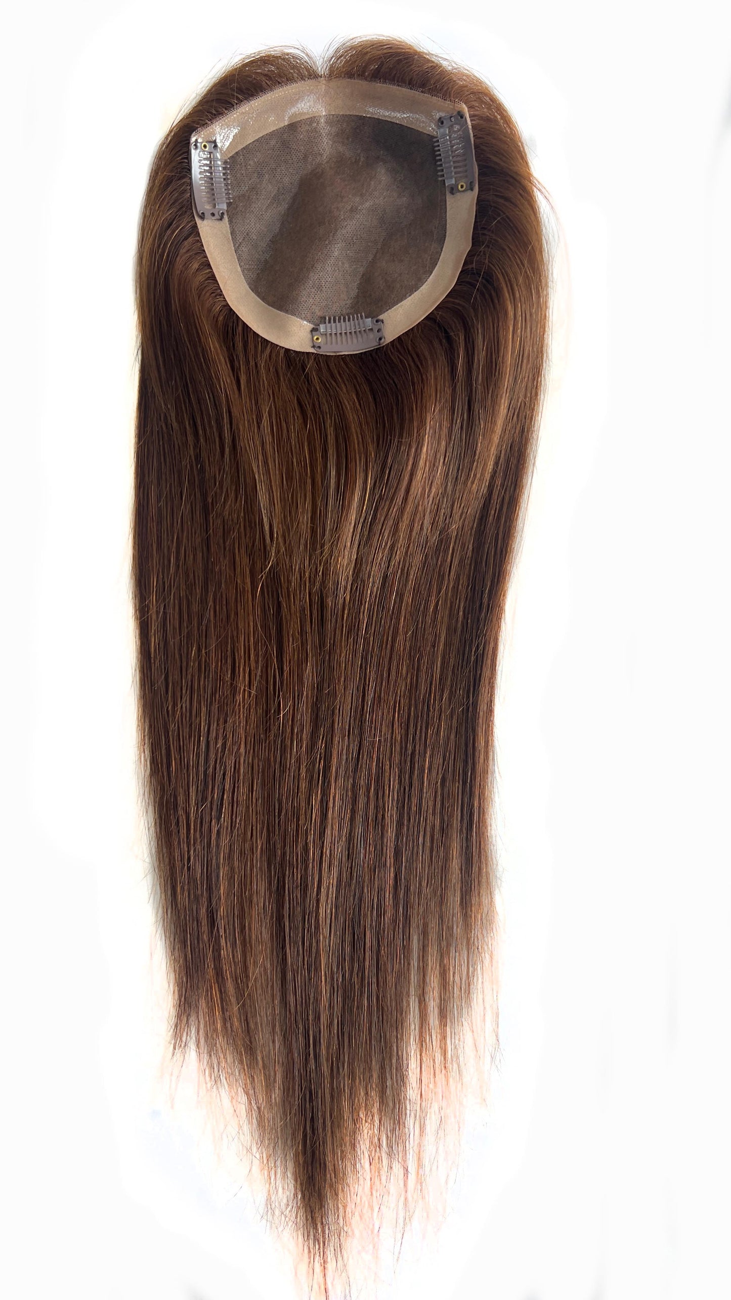 5*5 Mono Base Hair Topper Brown Color 100% Human Hair