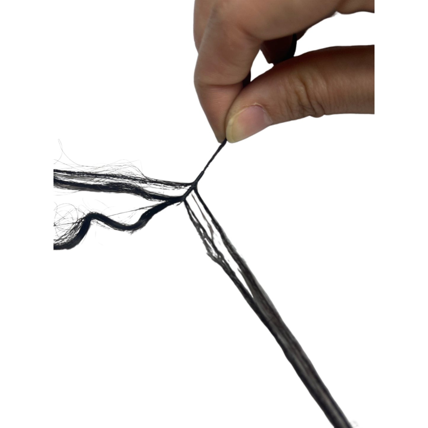 100% human  14 inch  Deep curly Feather crochet hair