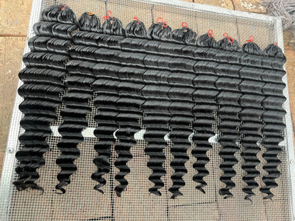 100%Remy human Hair Feather crochet hair Extensions