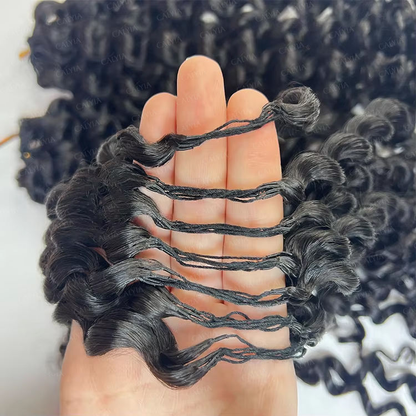 100%Remy human Hair Feather crochet hair Extensions