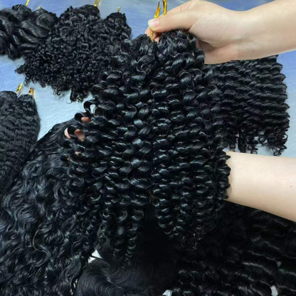 100%Remy human Hair Feather crochet hair Extensions