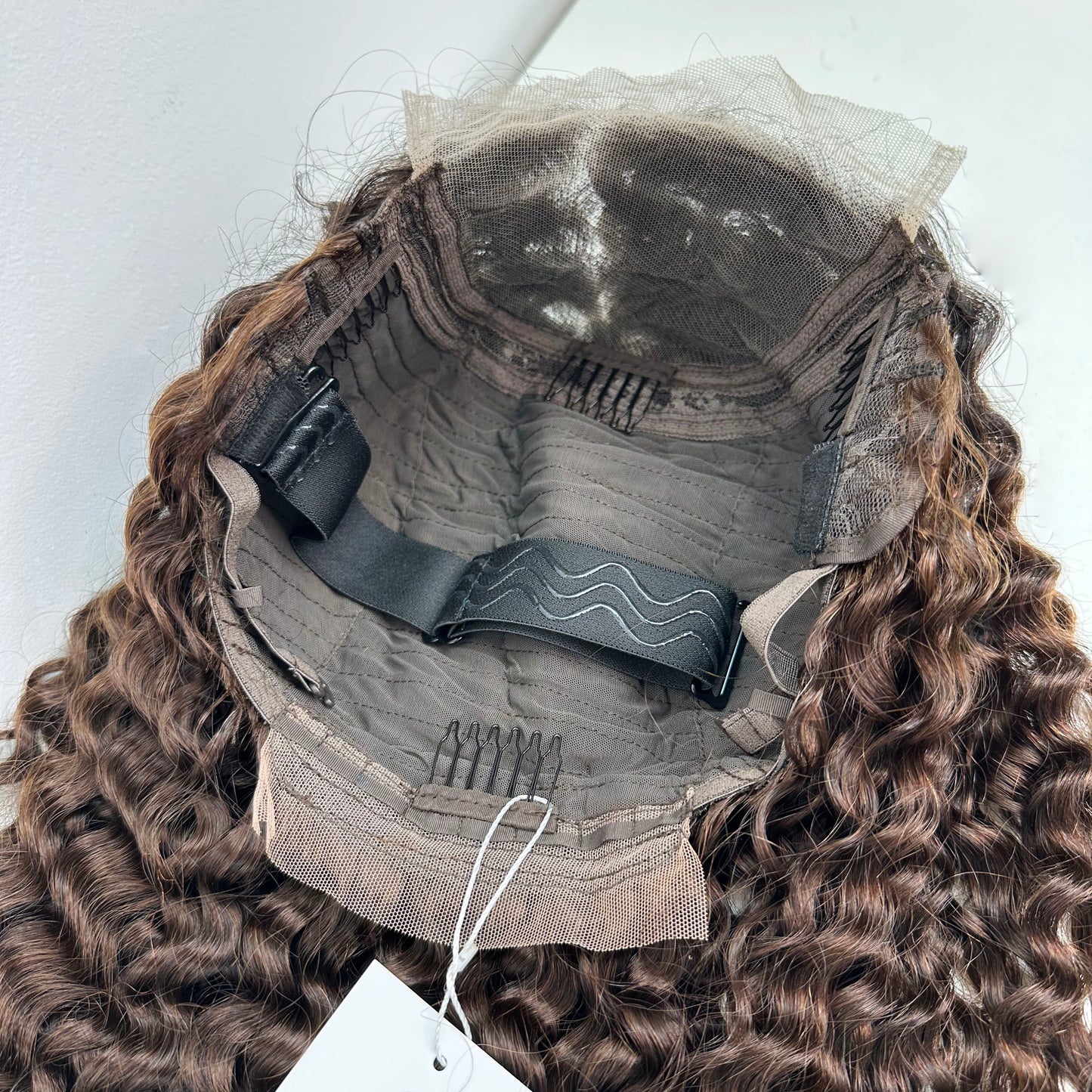 Lace Closure wigs curly 100% Human Hair SDD T1b/4#