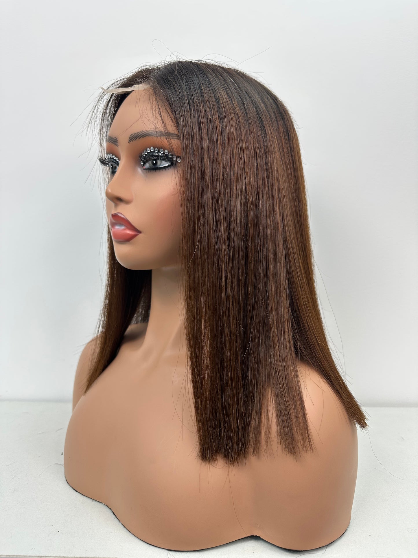 2*6 Lace Closure Bob Wig 10-12Inch Brazilian Human Hair Wigs