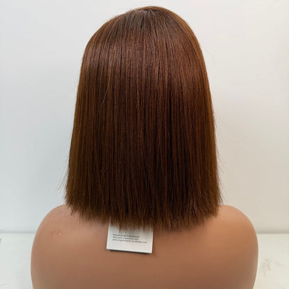 5*5 lace closure Brown 8inch Bob wig
