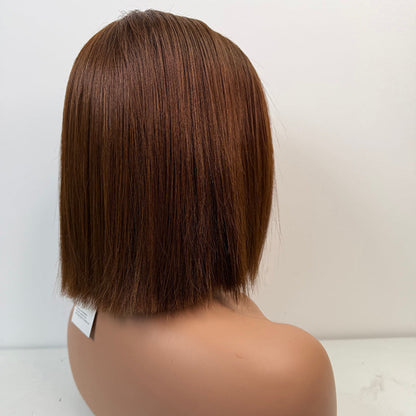 5*5 lace closure Brown 8inch Bob wig