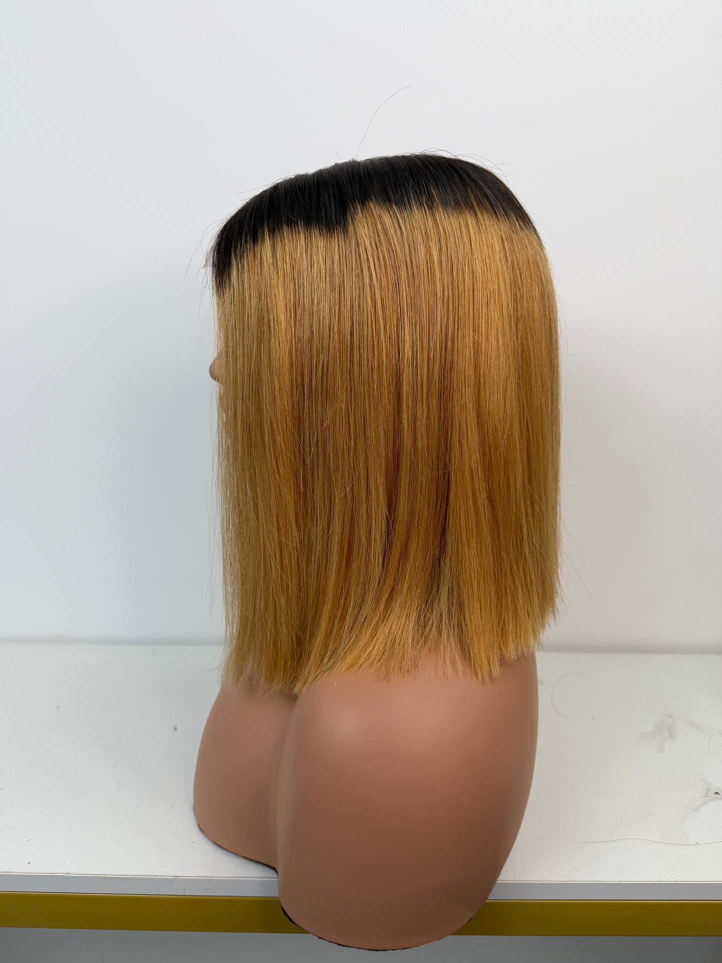 2*6 Lace Closure Short Bob Wigs 100% Human Hair #T1B/27