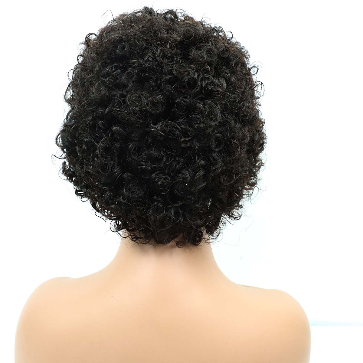 5*5 HD Lace Human Hair Wig Chioma Pixie Curly Wig Natural Color