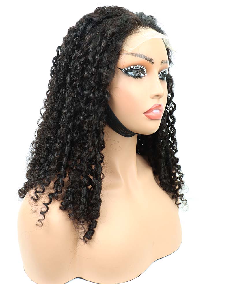 5*5 Pixie Curly Human Hair Wigs 18Inches Wholesale Price