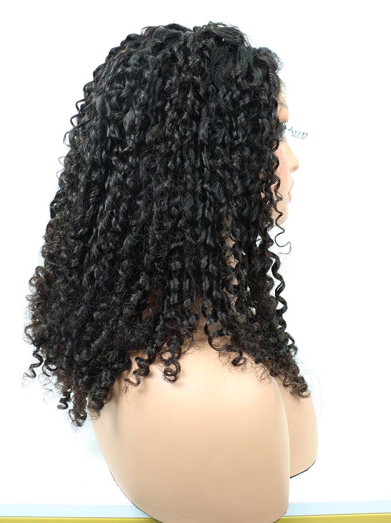 5*5 Pixie Curly Human Hair Wigs 18Inches Wholesale Price