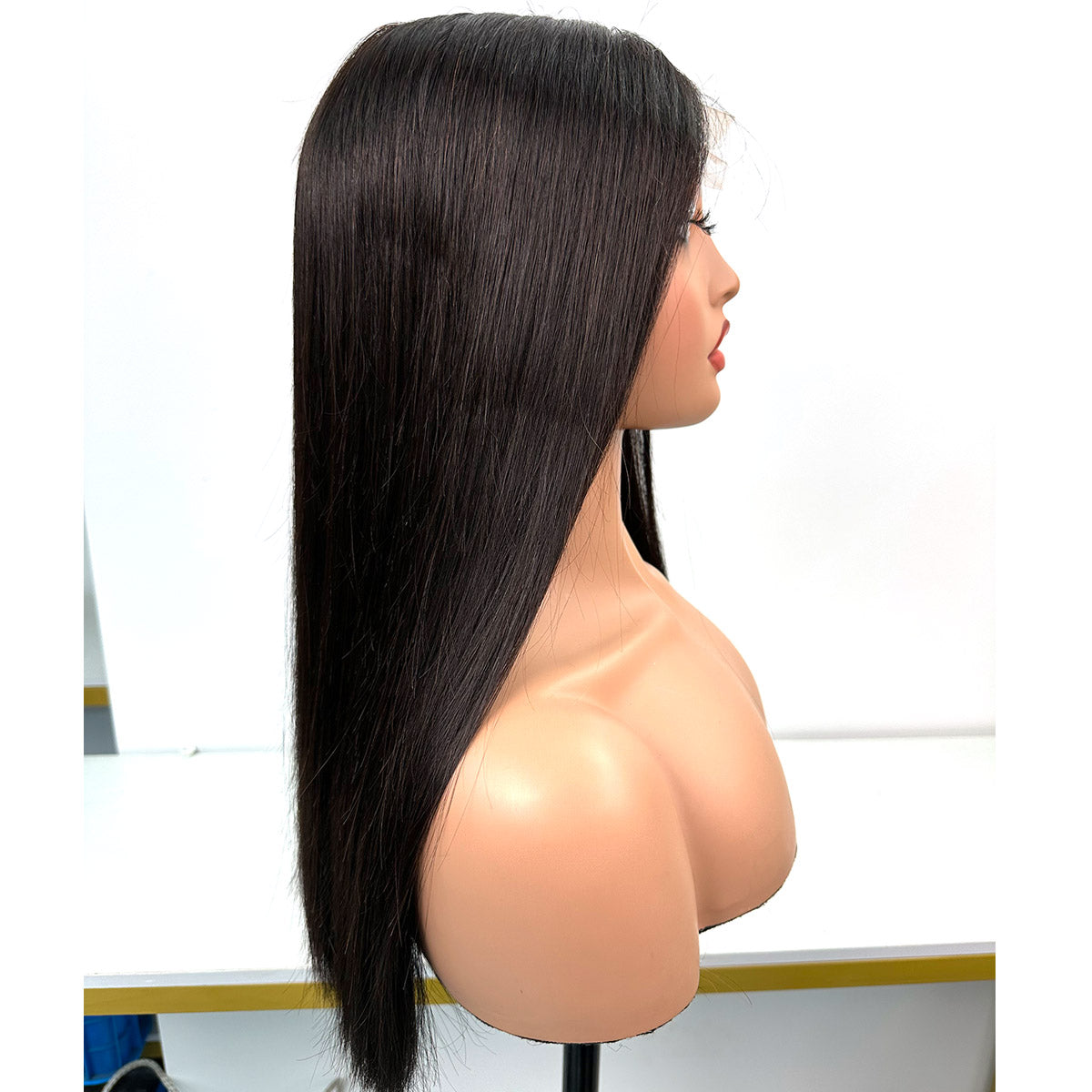 5*5 Raw Hair Lace Closure Wigs Natural Color Indian Human Hair