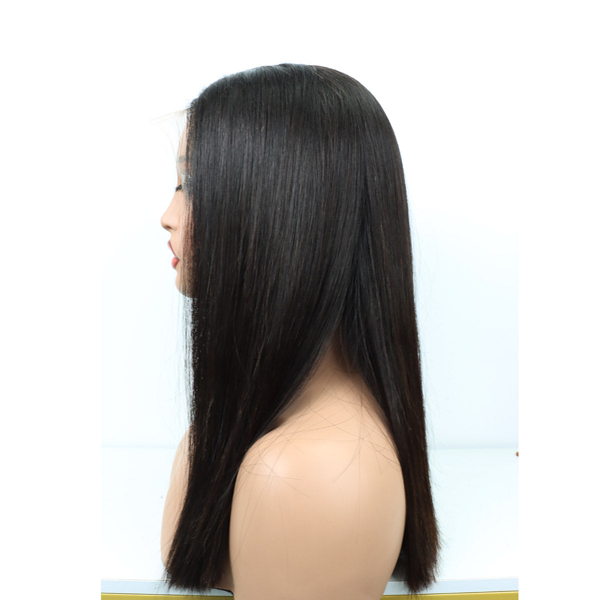 SDD 13X4 Lace Frontal Wig Brazilian Straight Human Hair 16Inches for Women