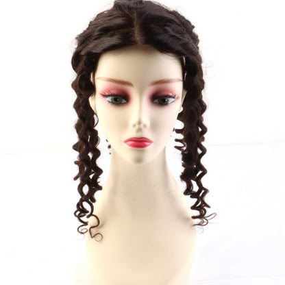 5"x5"Hair Toppers for Women Curly Hair Toppers Mono Base