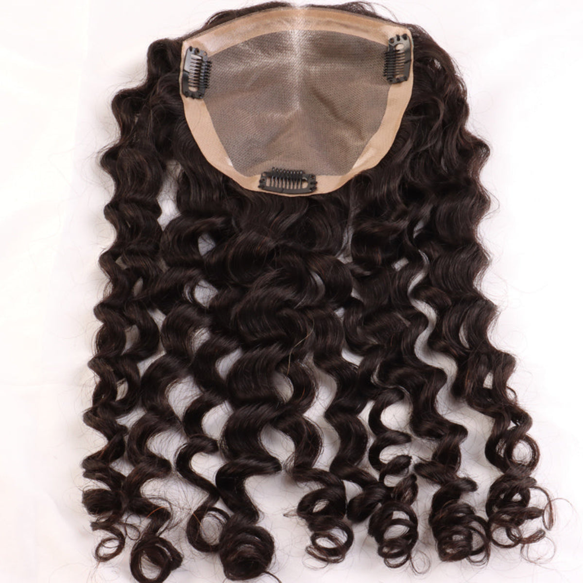 5"x5"Hair Toppers for Women Curly Hair Toppers Mono Base