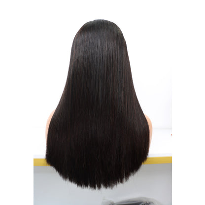 SDD 18Inches Straight Human Hair Wigs 13*4 Lace Frontal Natural Hairline
