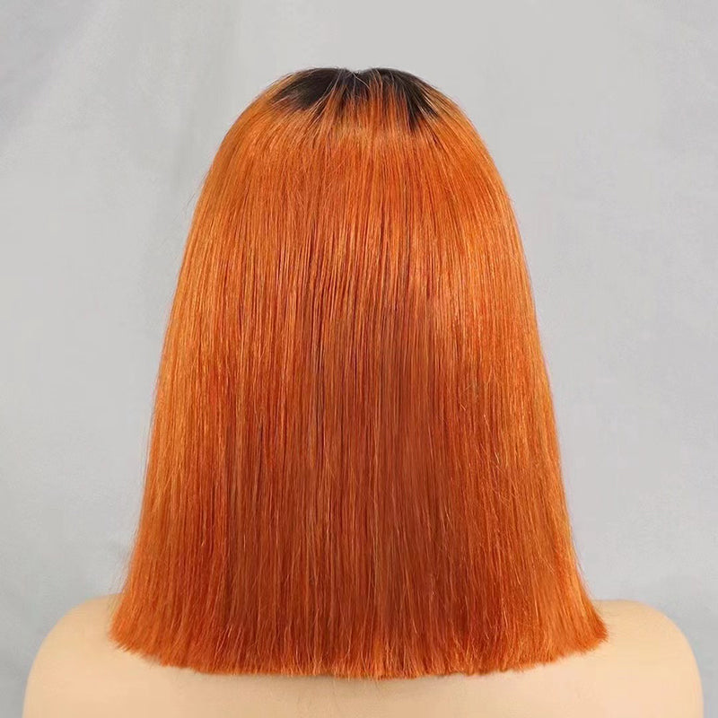 2×6 Lace #1BT350  Human Hair Bob Wig
