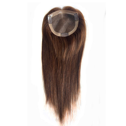 5*5 Mono Base Hair Topper Brown Color 100% Human Hair
