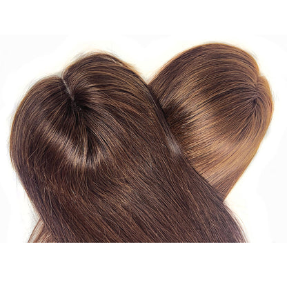 5*5 Mono Base Hair Topper Brown Color 100% Human Hair