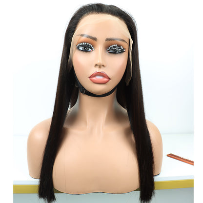 SDD 18Inches Straight Human Hair Wigs 13*4 Lace Frontal Natural Hairline