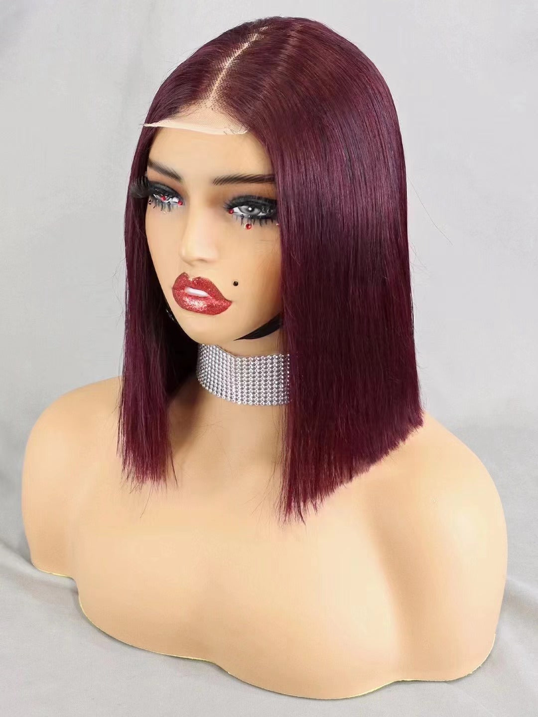2x6 lace closure   #99J  human hair Bob wig
