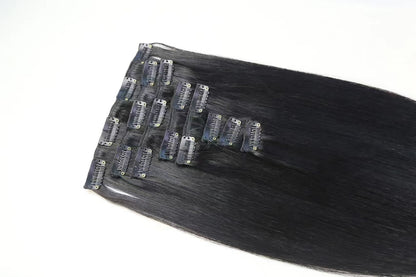 Classic Clip in Hair Extensions 100%Raw Human Hair