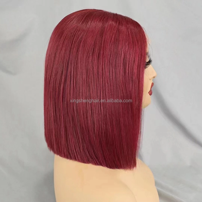 2x6 Lace  BUG Color Human Hair Bob Wig