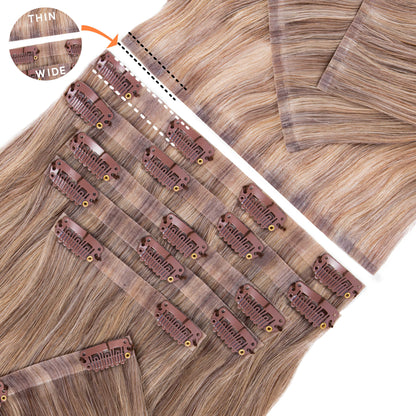 100% Remy Human Hair Clip-in Hair Extensions