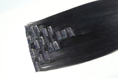 Classic Clip in Hair Extensions 100%Raw Human Hair
