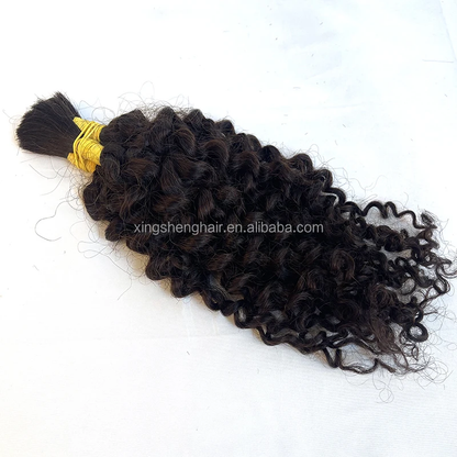 Short Curly Hair Bulk Wholesale Price Natural Color Brazilian Human Hair