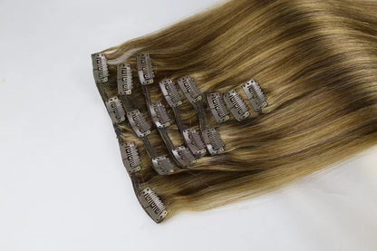Classic Clip in Hair Extensions 100%Raw Human Hair