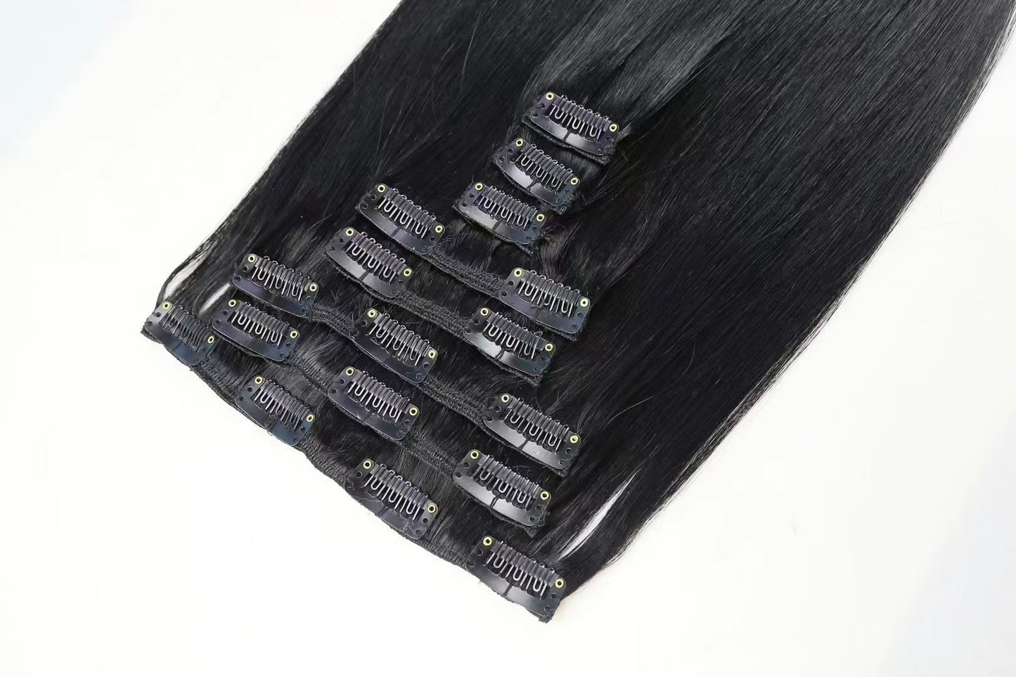 Classic Clip in Hair Extensions 100%Raw Human Hair