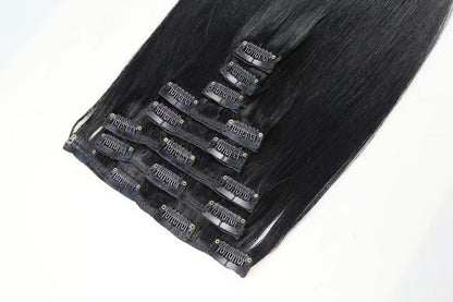 Classic Clip in Hair Extensions 100%Raw Human Hair