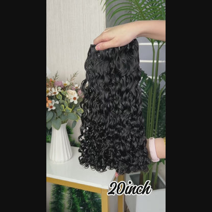 SDD Romantic Curly Hair Bundles 10Inches to 24Inches Indian Human Hair