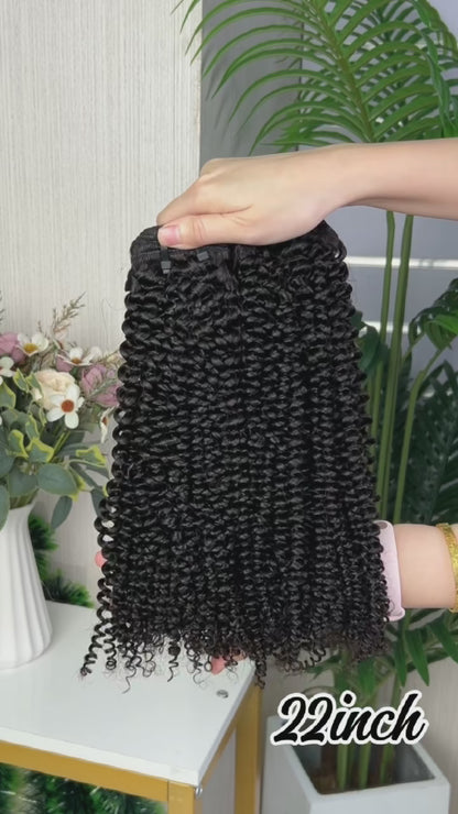 SDD Afro Curly Hair Bundles Indian Human Hair Black Color Premium Quality