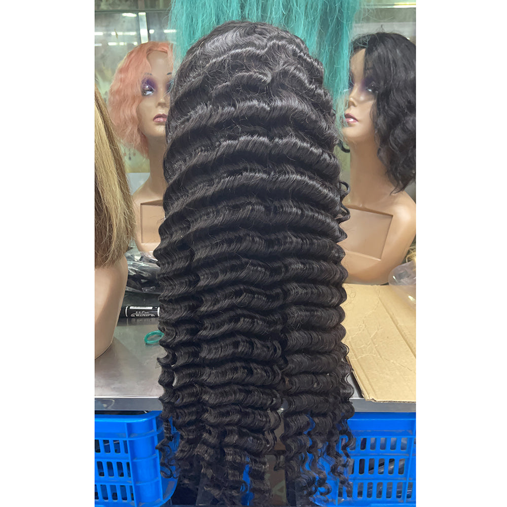 Transparent Lace frontal wigs 13x4  150% Density Loose Deep and Straight 100% Human Remy hair