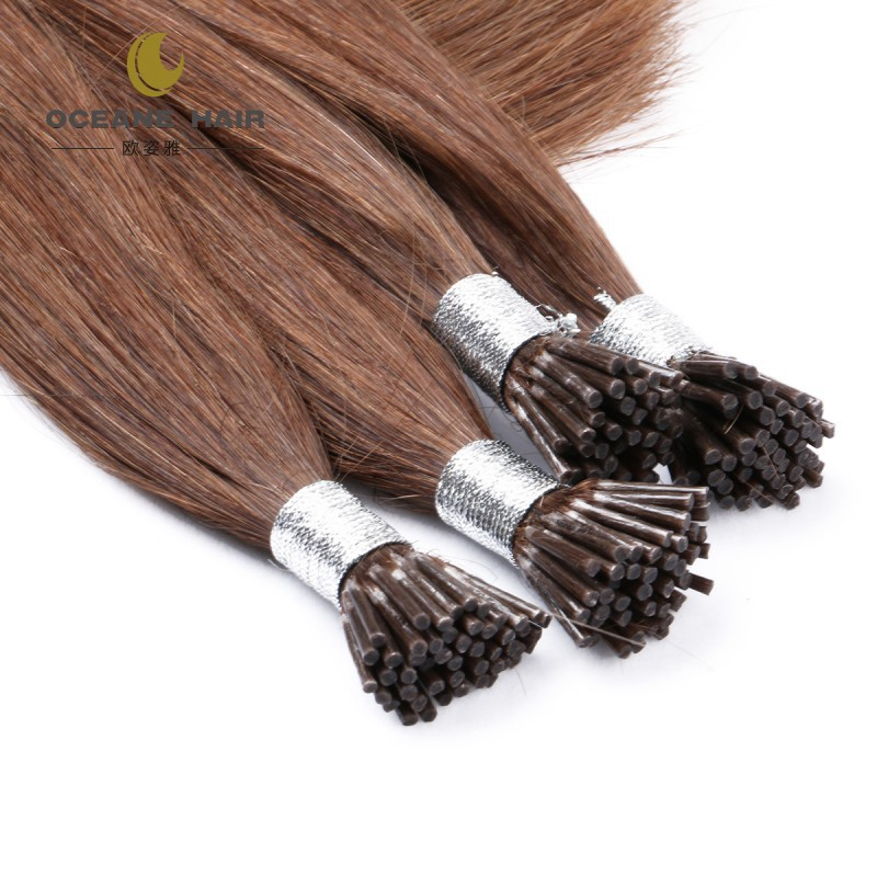 Micro Loop Hair Wholesale Kinky Curly Micro Loop Keratin Glue Extensions 2 Tone Hair Extension I Tip Micro Bead Hair Extension