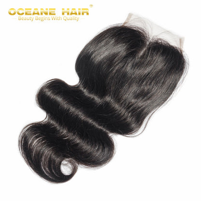 4*4 Lace Closure Brazilian Body Wave human hair